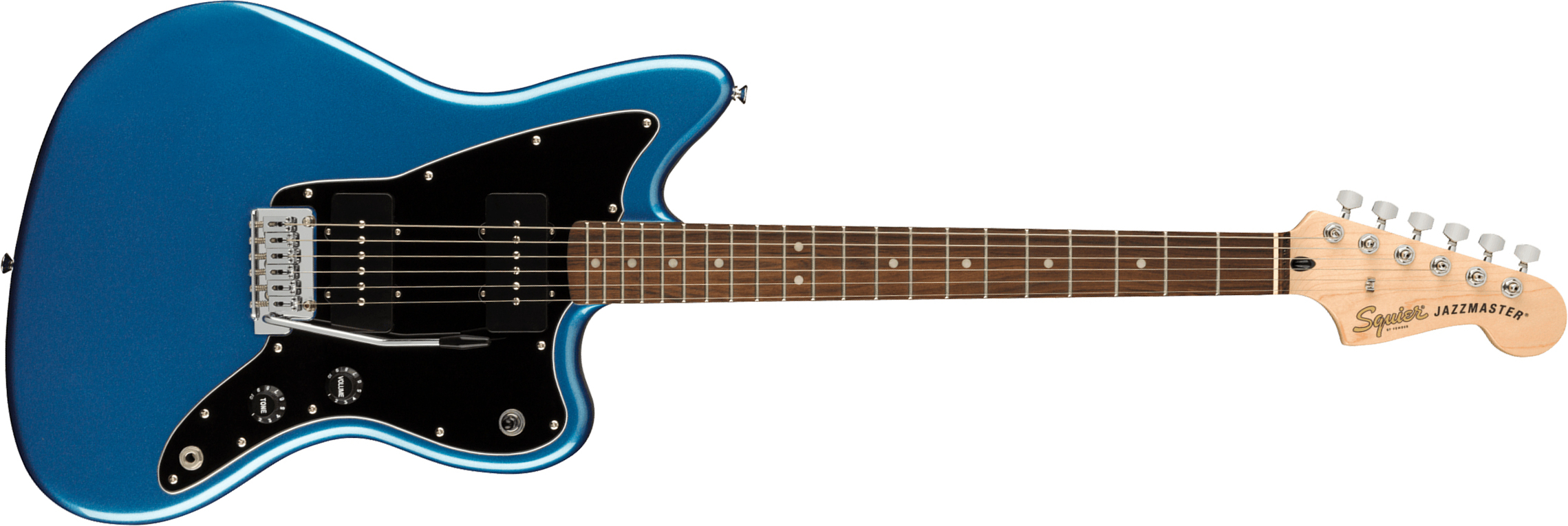 Squier Jazzmaster Affinity 2021 2s Trem Lau - Lake Placid Blue - Guitarra electrica retro rock - Main picture