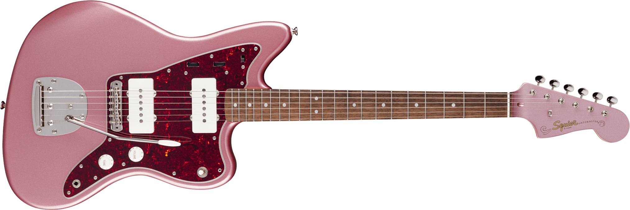 Squier Jazzmaster Classic Vibe 60s Ltd 2s Trem Lau - Burgundy Mist - Guitarra electrica retro rock - Main picture