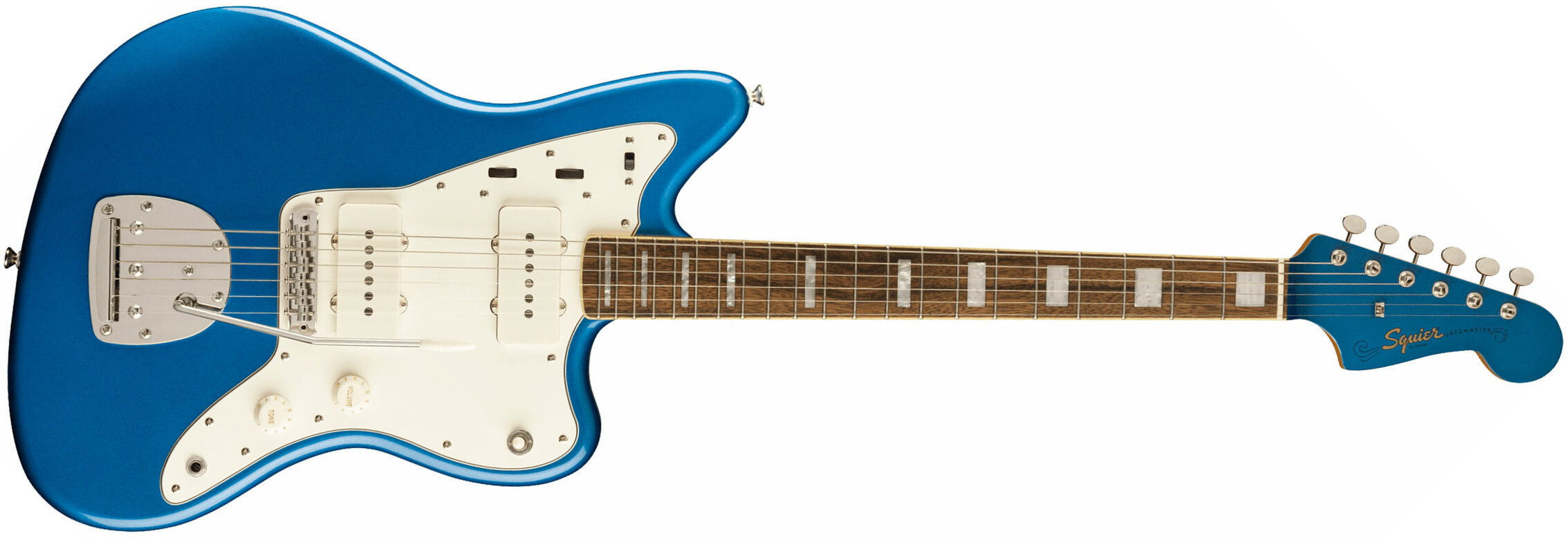 Squier Jazzmaster Classic Vibe '70s Fsr Ltd Lau - Lake Placid Blue W/ Matching Headstock - Guitarra electrica retro rock - Main picture