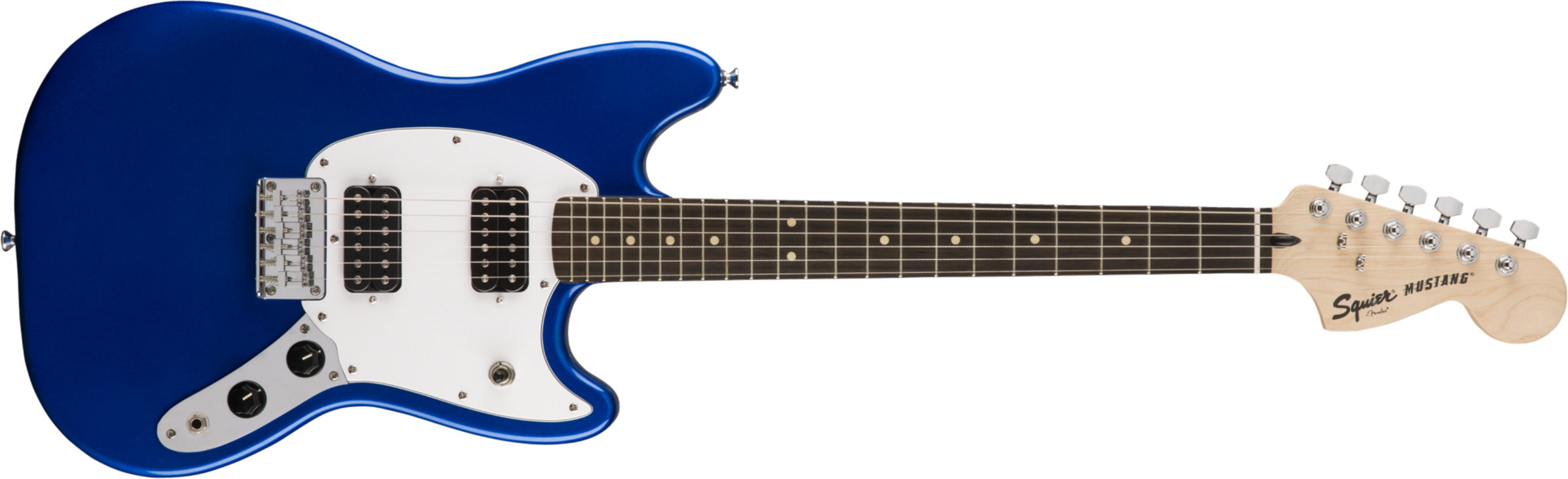 Squier Mustang Bullet Hh 2019 Ht Lau - Imperial Blue - Guitarra electrica retro rock - Main picture