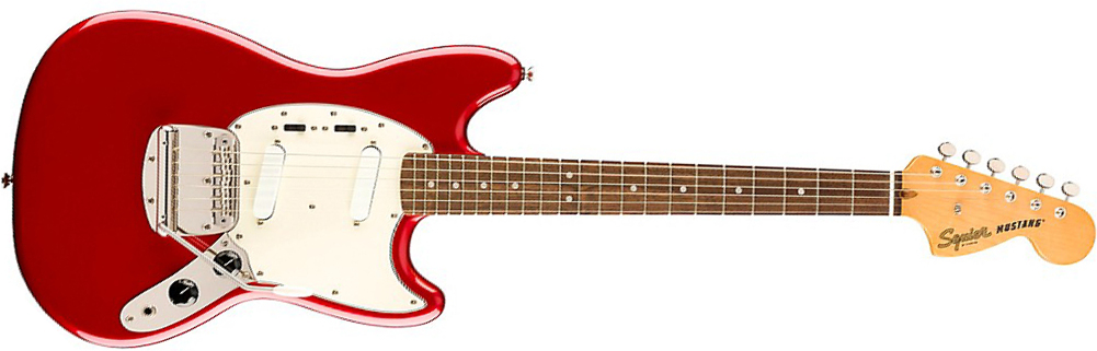 Squier Mustang  Classic Vibe 60s Ltd 2020 Lau - Candy Apple Red - Guitarra electrica retro rock - Main picture