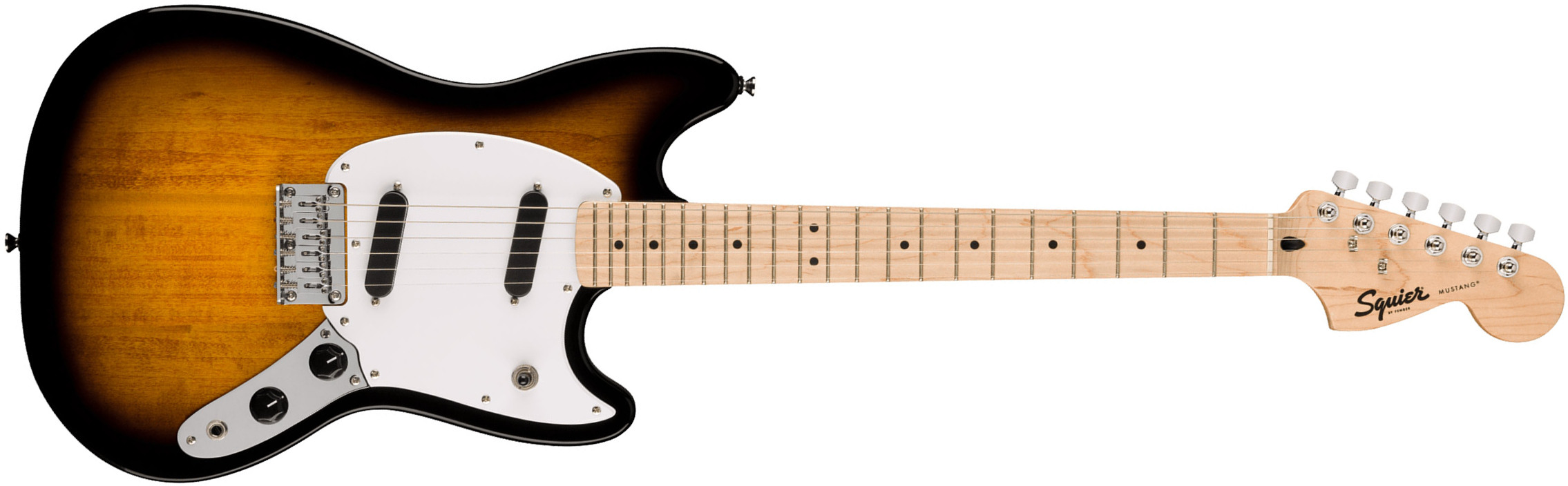 Squier Mustang Sonic 2s Ht Mn - 2-color Sunburst - Guitarra electrica retro rock - Main picture