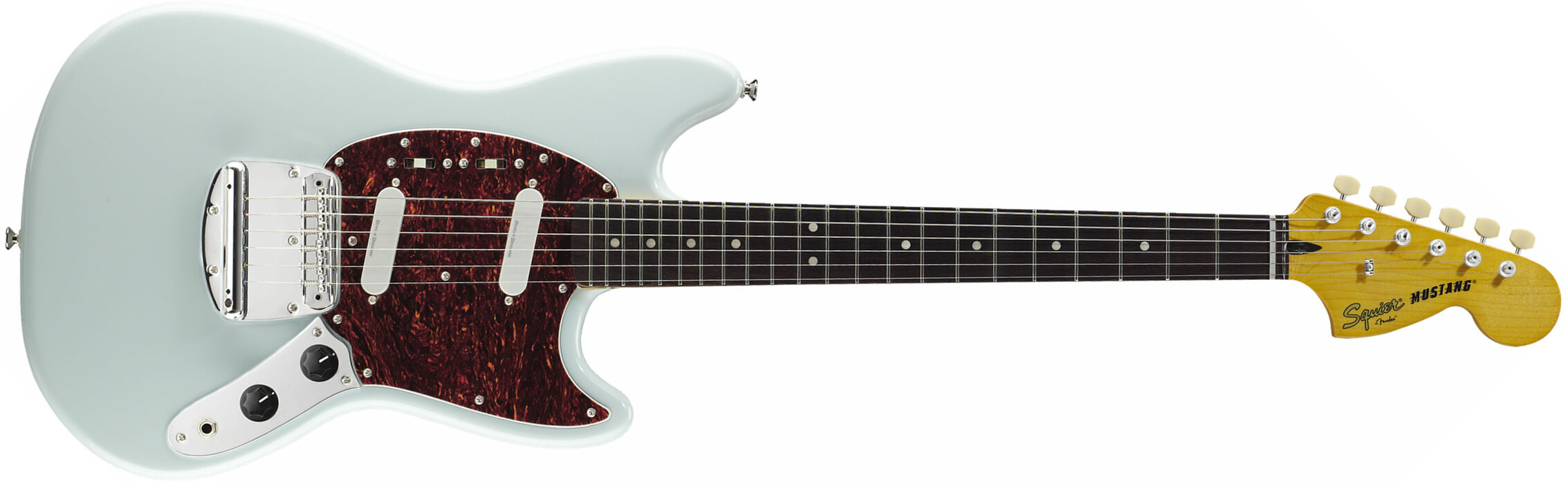Squier Mustang Vintage Modified Ss Lau - Sonic Blue - Guitarra electrica retro rock - Main picture