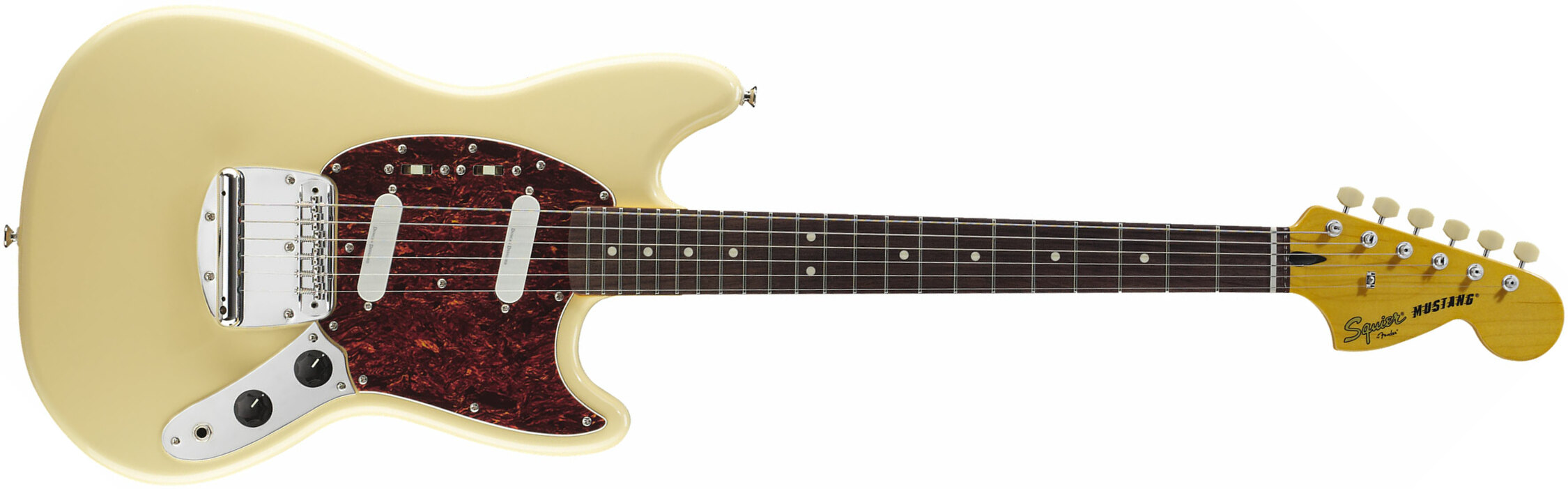 Squier Mustang Vintage Modified Ss Lau - Vintage White - Guitarra electrica retro rock - Main picture