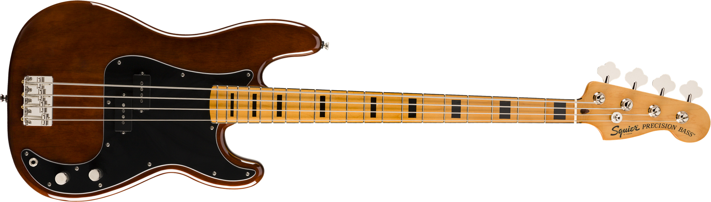 Squier Precision Bass '70s Classic Vibe 2019 Mn - Walnut - Bajo eléctrico de cuerpo sólido - Main picture
