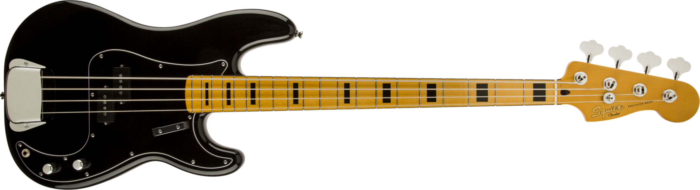 Squier Precision Bass '70s Classic Vibe Mn - Black - Bajo eléctrico de cuerpo sólido - Main picture