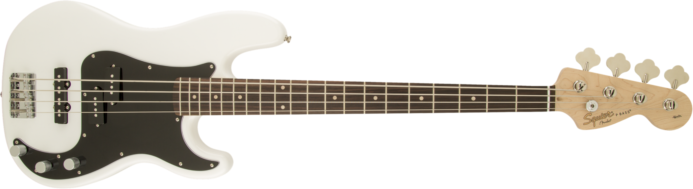 Squier Precision Bass Affinity Series Pj (lau) - Olympic White - Bajo eléctrico de cuerpo sólido - Main picture