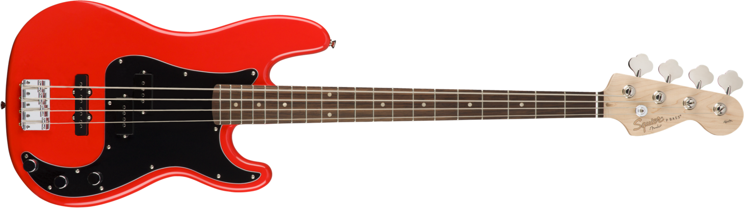 Squier Precision Bass Affinity Series Pj (lau) - Race Red - Bajo eléctrico de cuerpo sólido - Main picture
