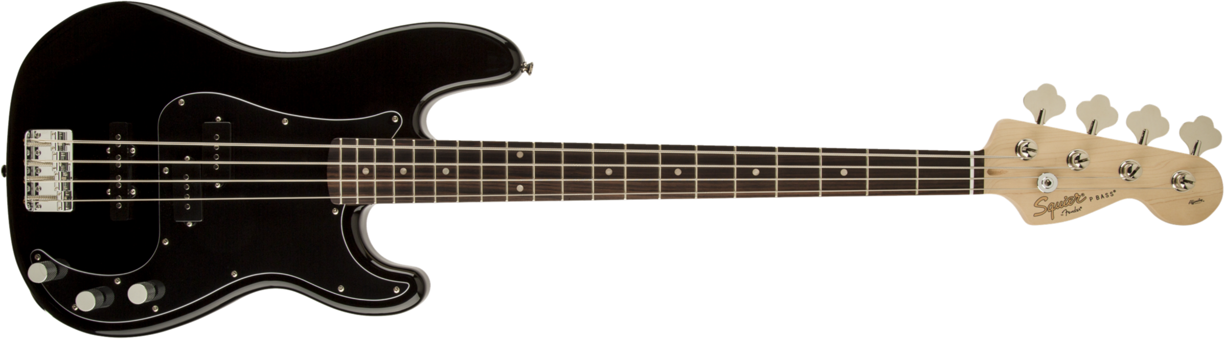 Squier Precision Bass Affinity Series Pj (lau) - Black - Bajo eléctrico de cuerpo sólido - Main picture