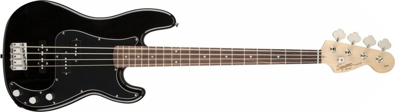 Squier Precision Bass Affinity Series Pj (rw) - Black - Bajo eléctrico de cuerpo sólido - Main picture