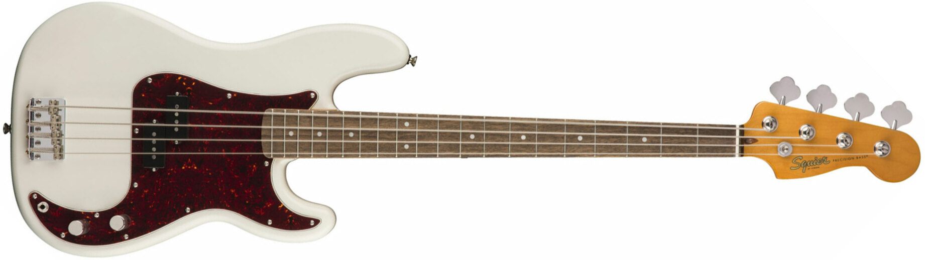 Squier Precision Bass Classic Vibe 60s 2019 Lau - Olympic White - Bajo eléctrico de cuerpo sólido - Main picture
