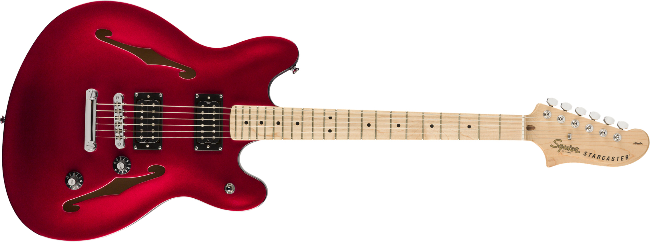 Squier Starcaster Affinity 2019 Hh Ht Mn - Candy Apple Red - Guitarra eléctrica semi caja - Main picture