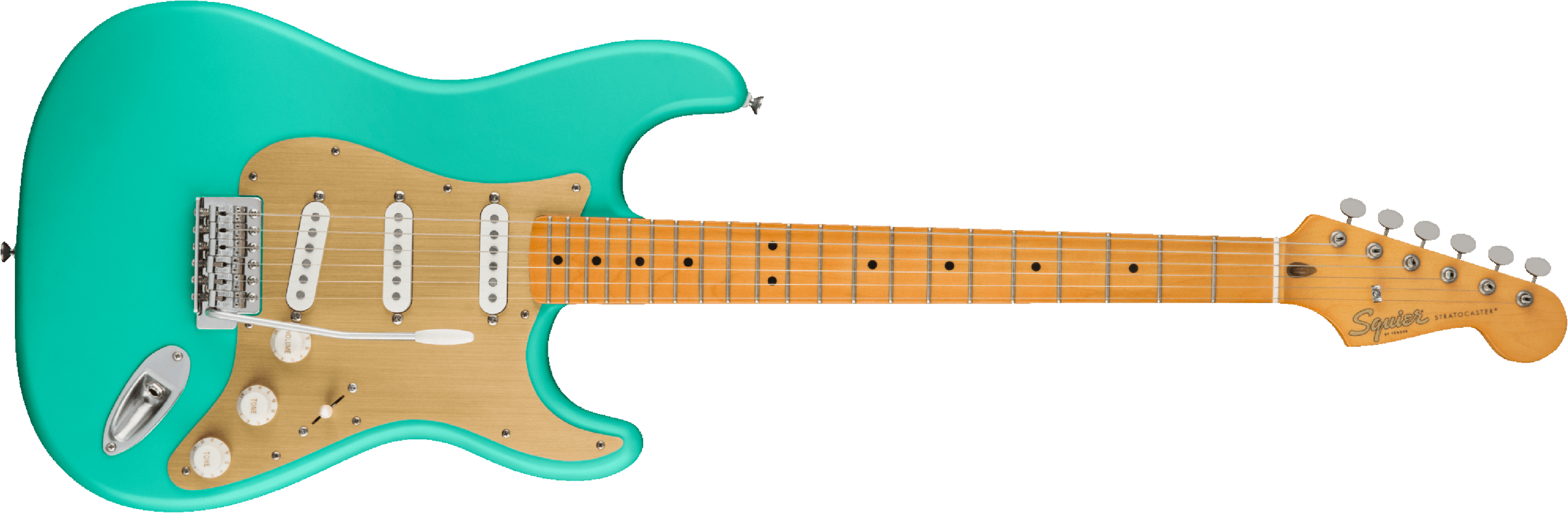 Squier Strat 40th Anniversary Vintage Edition Mn - Satin Seafoam Green - Guitarra eléctrica con forma de str. - Main picture