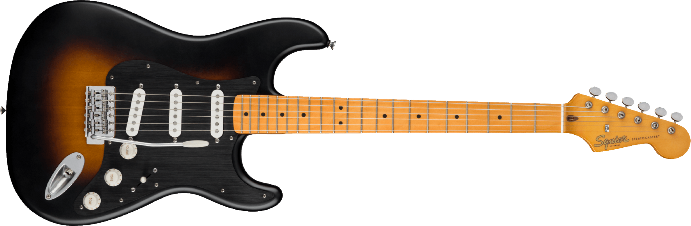 Squier Strat 40th Anniversary Vintage Edition Mn - Satin Wide 2-color Sunburst - Guitarra eléctrica con forma de str. - Main picture