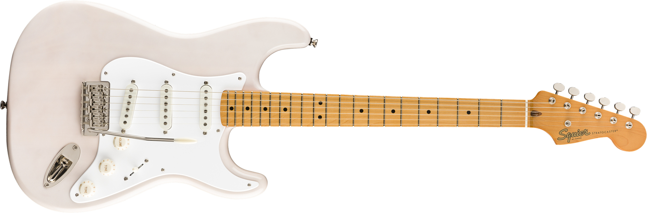 Squier Strat '50s Classic Vibe 2019 Mn 2019 - White Blonde - Guitarra eléctrica con forma de str. - Main picture