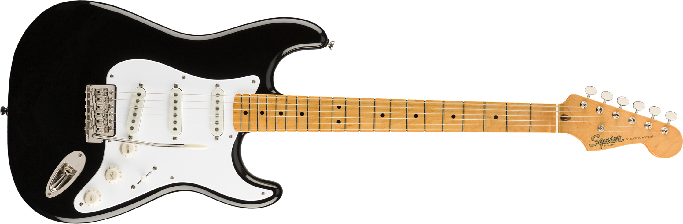 Squier Strat '50s Classic Vibe 2019 Mn 2019 - Black - Guitarra eléctrica con forma de str. - Main picture