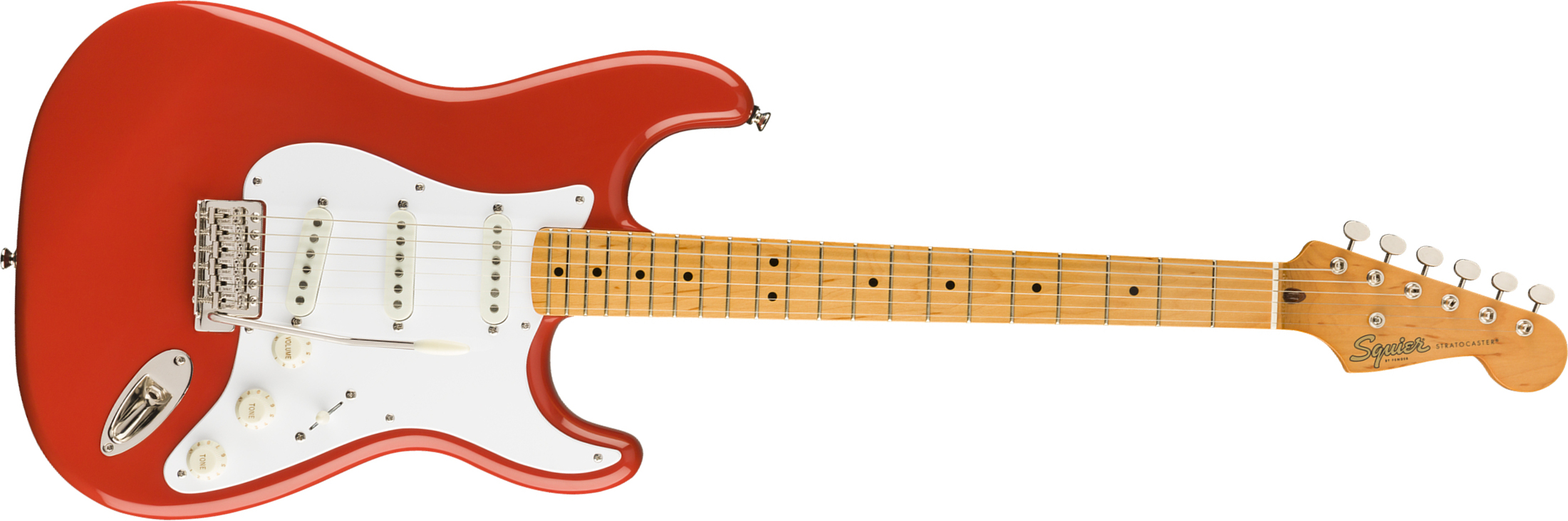 Squier Strat '50s Classic Vibe 2019 Mn 2019 - Fiesta Red - Guitarra eléctrica con forma de str. - Main picture