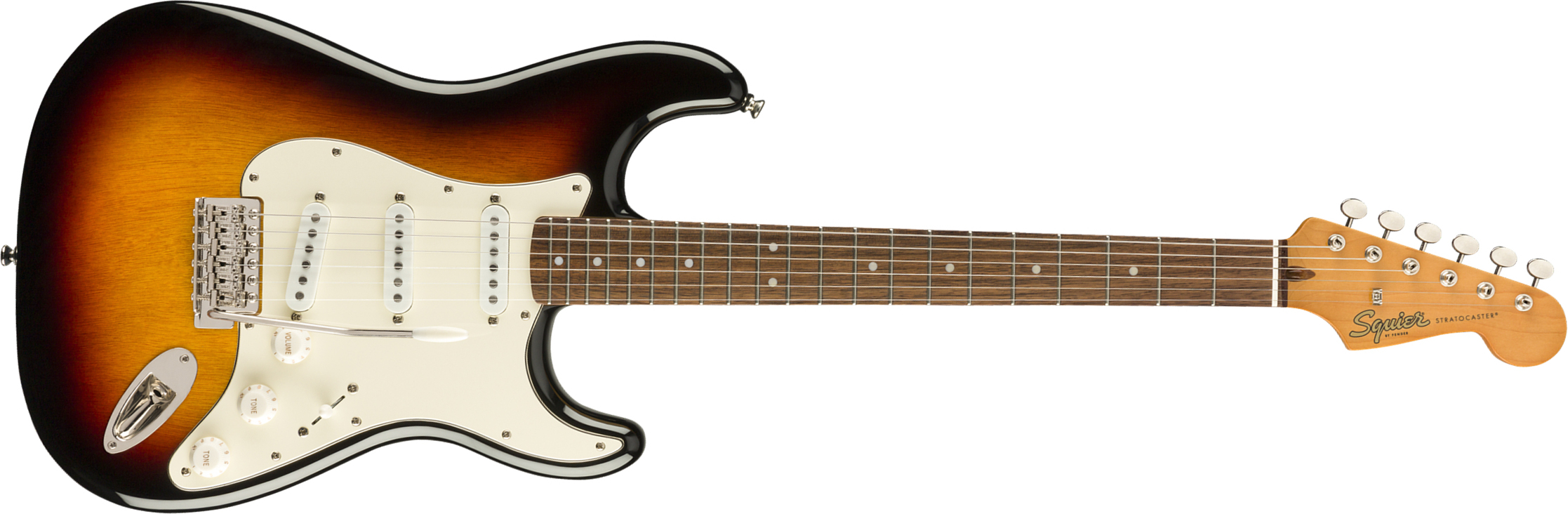 Squier Strat '60s Classic Vibe 2019 Lau 2019 - 3-color Sunburst - Guitarra eléctrica con forma de str. - Main picture