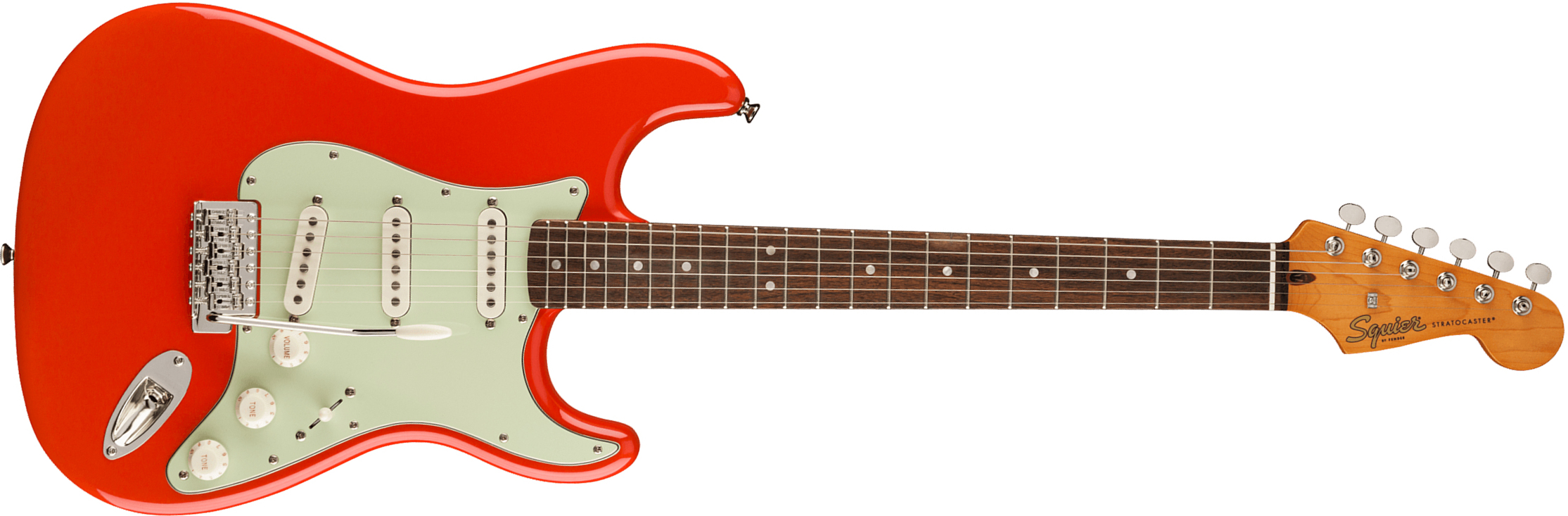 Squier Strat '60s Classic Vibe Fsr Ltd Lau - Fiesta Red - Guitarra eléctrica con forma de str. - Main picture