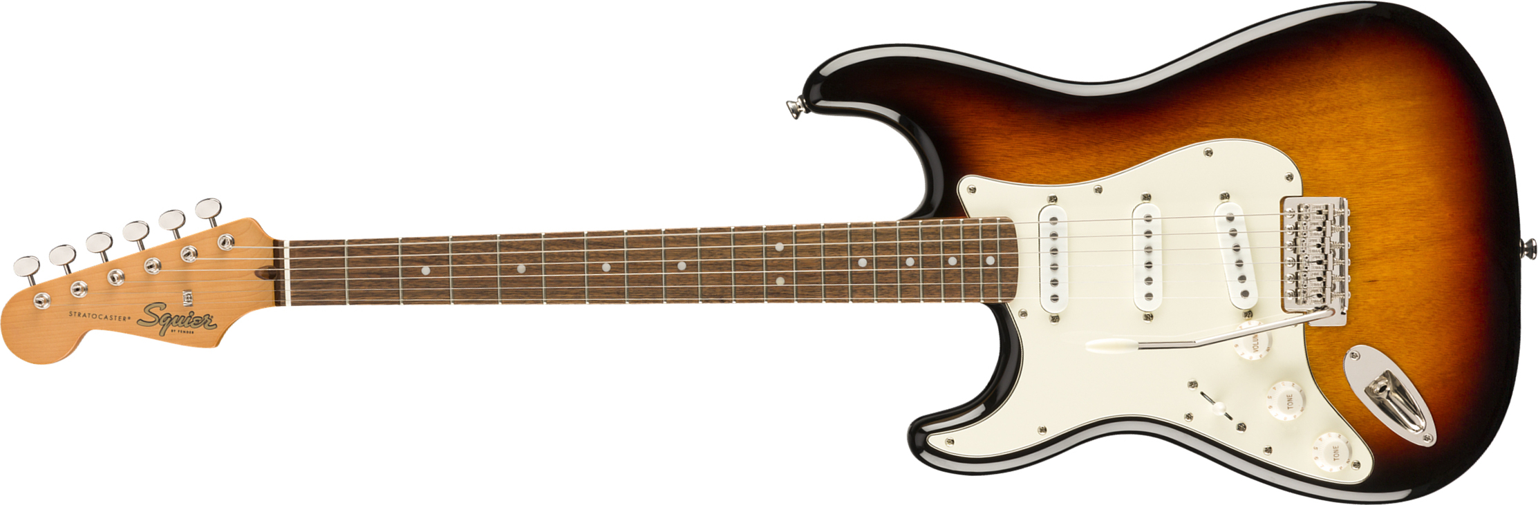Squier Strat '60s Lh Gaucher Classic Vibe 2019 Lau - 3-color Sunburst - Guitarra electrica para zurdos - Main picture