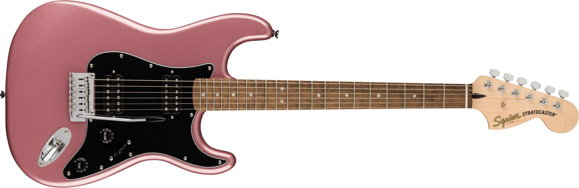 Squier Strat Affinity 2021 Hh Trem Lau - Burgundy Mist - Guitarra eléctrica con forma de str. - Main picture