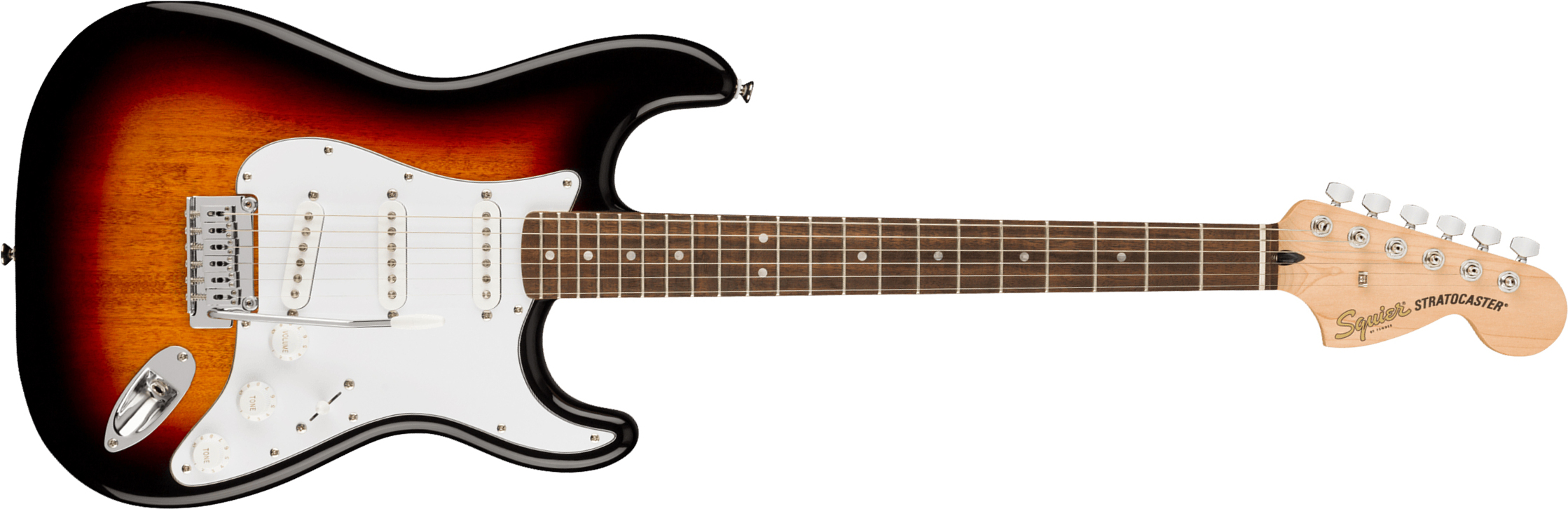 Squier Strat Affinity 2021 Sss Trem Lau - 3-color Sunburst - Guitarra eléctrica con forma de str. - Main picture