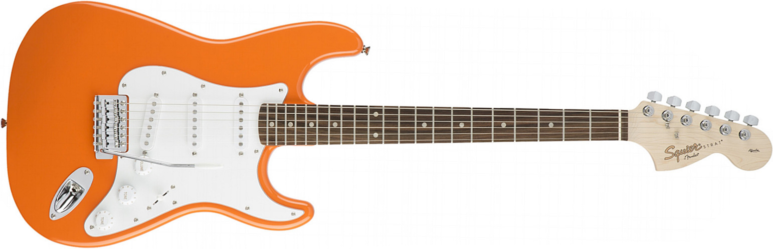 Squier Strat Affinity Series 3s Lau - Competition Orange - Guitarra eléctrica con forma de str. - Main picture