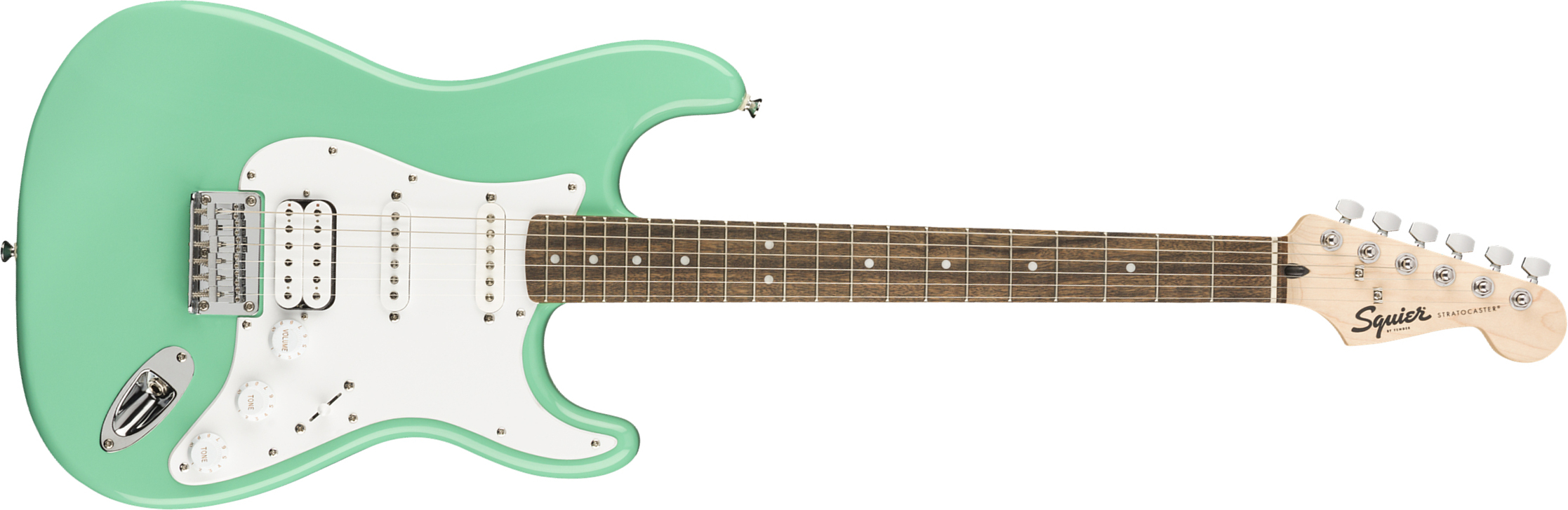 Squier Strat Bullet Fsr Ltd Hss Ht Lau - Sea Foam Green - Guitarra eléctrica con forma de str. - Main picture