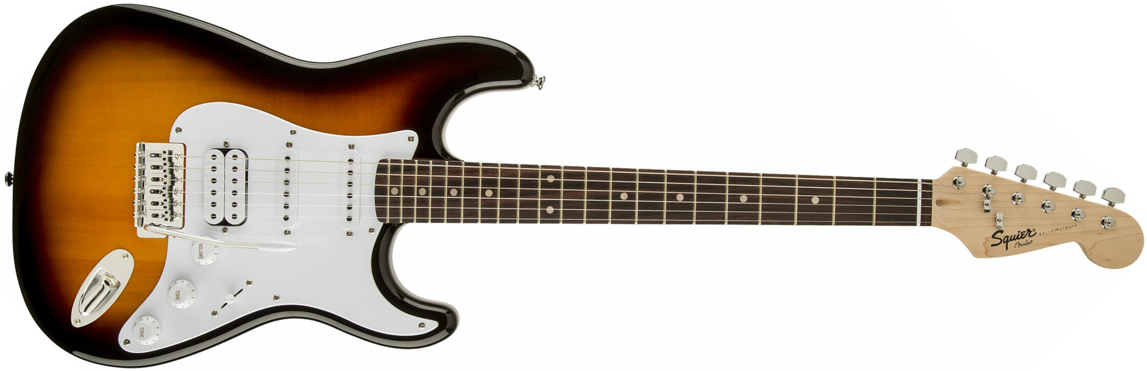 Squier Strat Bullet Hss Lau 2019 - Brown Sunburst - Guitarra eléctrica con forma de str. - Main picture