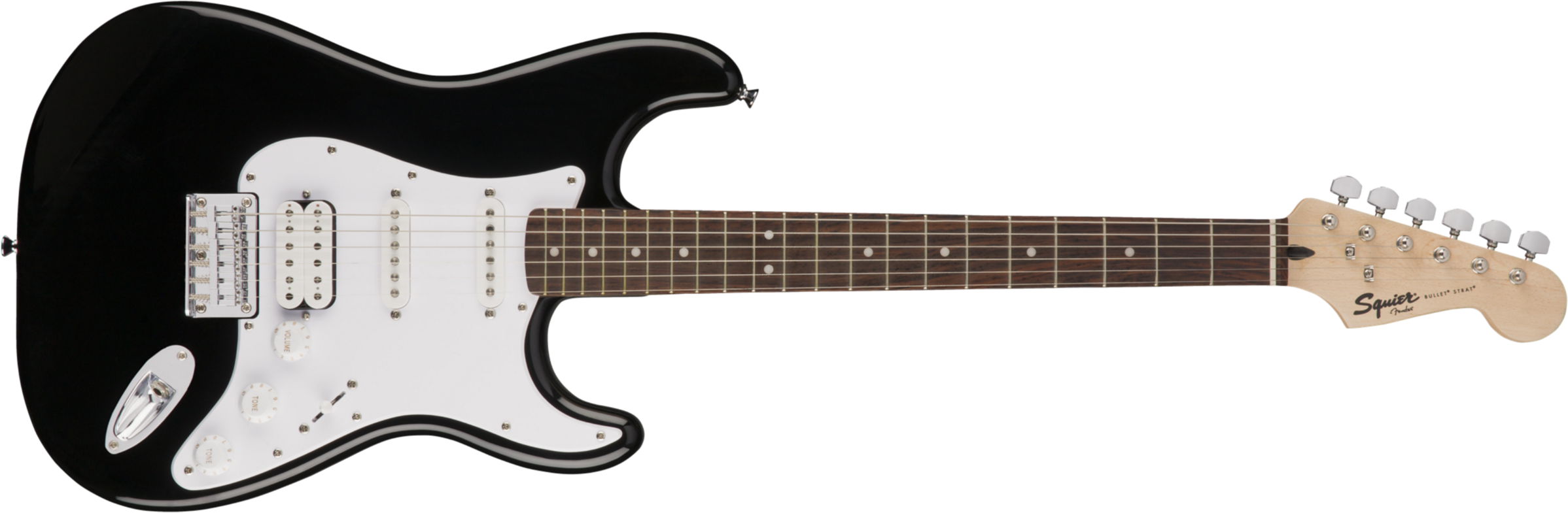 Squier Strat Bullet Ht Hss Lau - Black - Guitarra eléctrica con forma de str. - Main picture