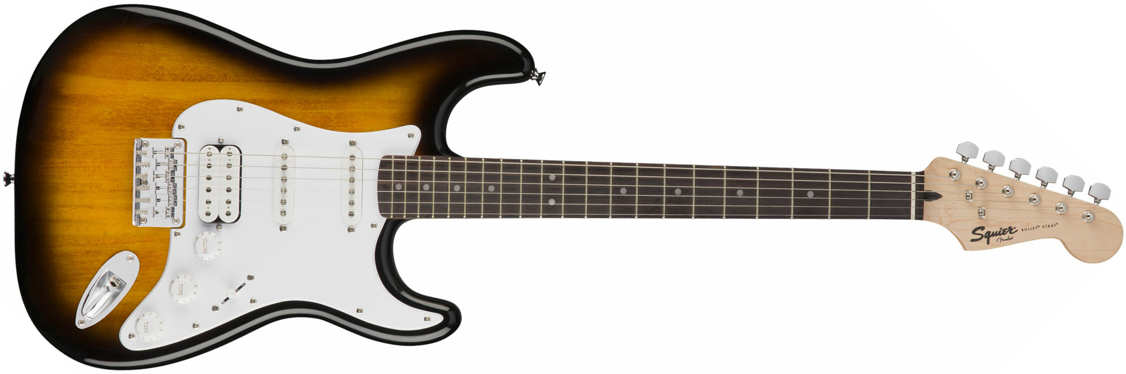 Squier Strat Bullet Ht Hss Rw - Brown Sunburst - Guitarra eléctrica con forma de str. - Main picture