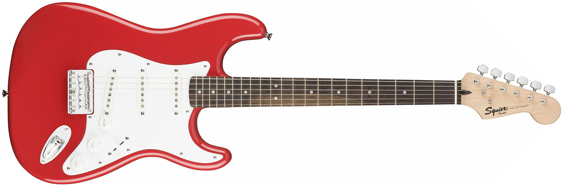 Squier Strat Bullet Ht Sss Rw - Fiesta Red - Guitarra eléctrica con forma de str. - Main picture