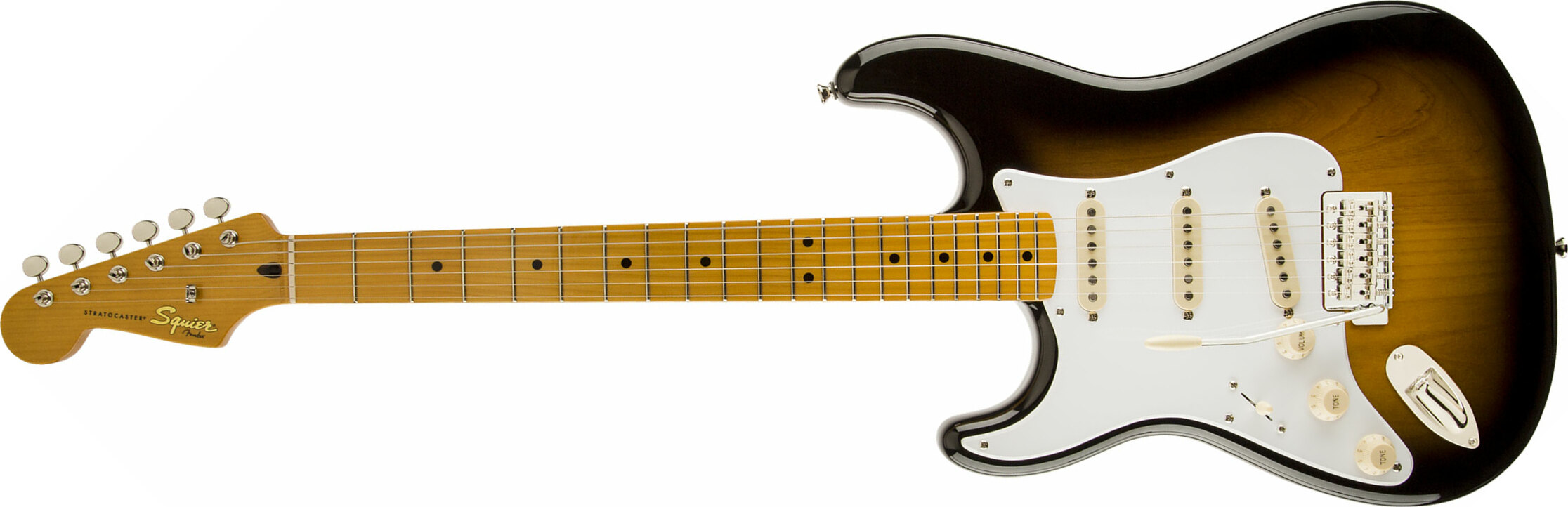 Squier Strat Classic Vibe '50s Lh Gaucher Mn - 2-color Sunburst - Guitarra electrica para zurdos - Main picture