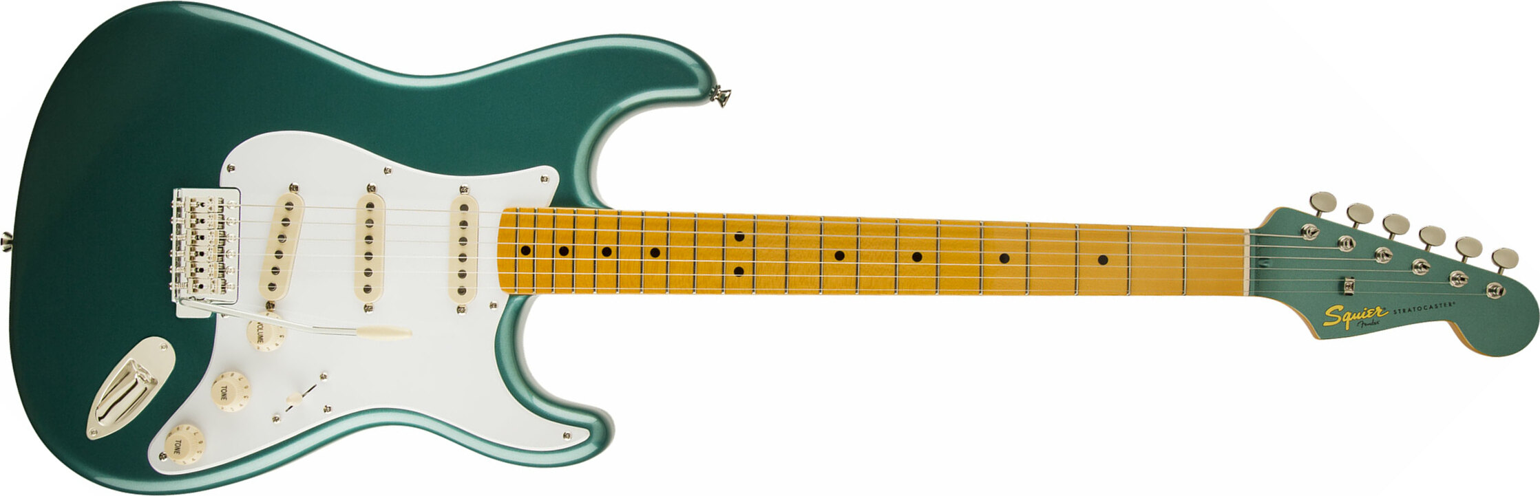 Squier Strat Classic Vibe '50s Mn - Sherwood Green Metallic - Guitarra eléctrica con forma de str. - Main picture