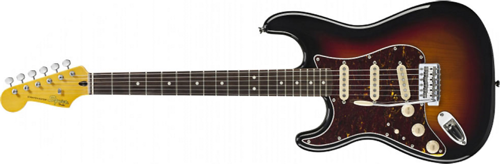 Squier Strat Classic Vibe '60s Lh Gaucher Rw - 3-color Sunburst - Guitarra electrica para zurdos - Main picture