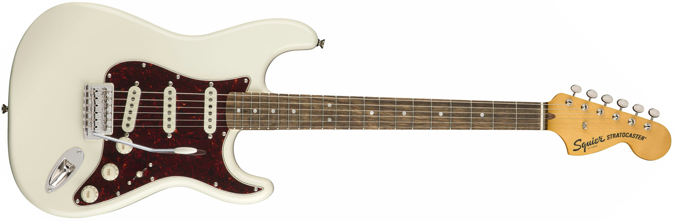 Squier Strat Classic Vibe 70s 2019 Lau - Olympic White - Guitarra eléctrica con forma de str. - Main picture
