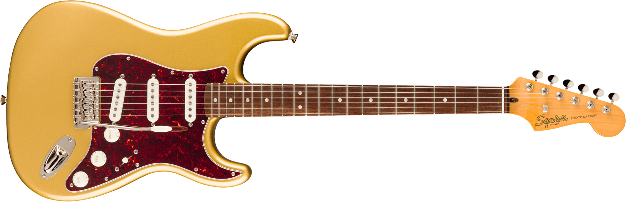Squier Strat Classic Vibe Fsr Ltd 3s Trem Lau - Aztec Gold - Guitarra eléctrica con forma de str. - Main picture