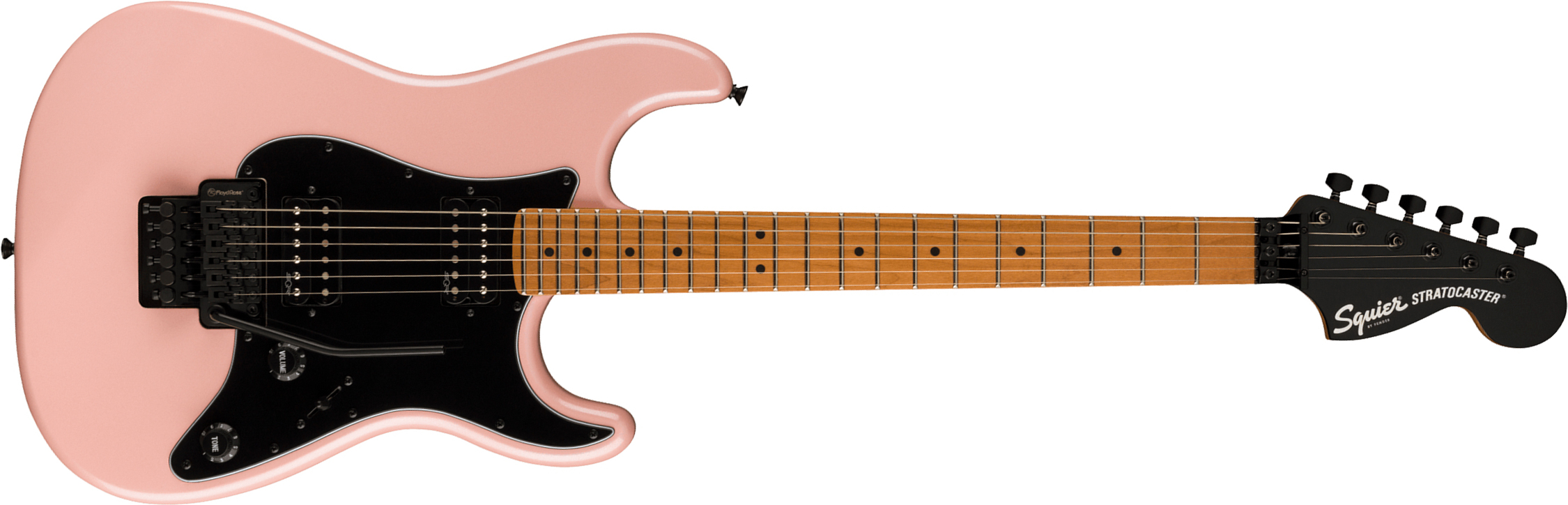 Squier Strat Contemporary Hh Fr Mn - Shell Pink Pearl - Guitarra eléctrica con forma de str. - Main picture