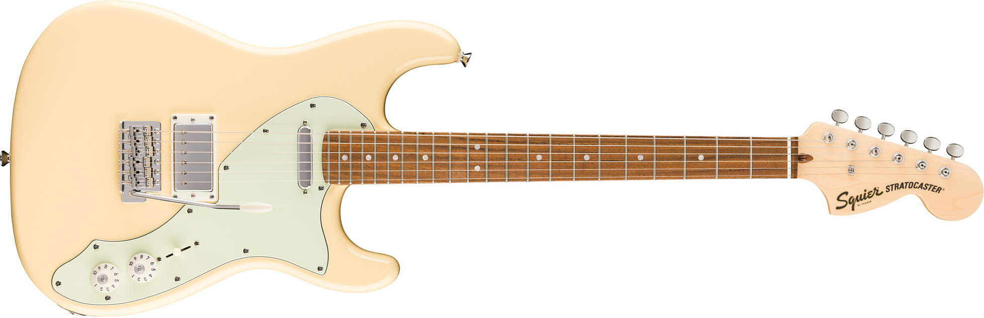 Squier Strat Deluxe Paranormal Hs Trem Lau - Vintage White - Guitarra eléctrica con forma de str. - Main picture