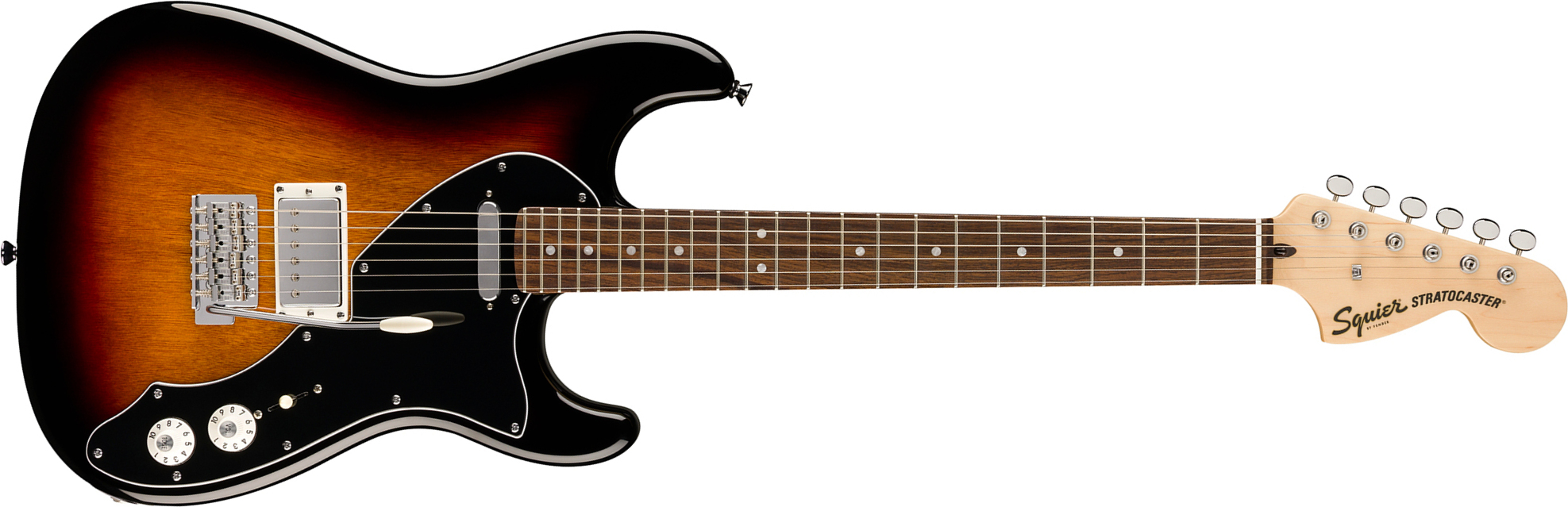 Squier Strat Deluxe Paranormal Hs Trem Lau - 3-color Sunburst - Guitarra eléctrica con forma de str. - Main picture