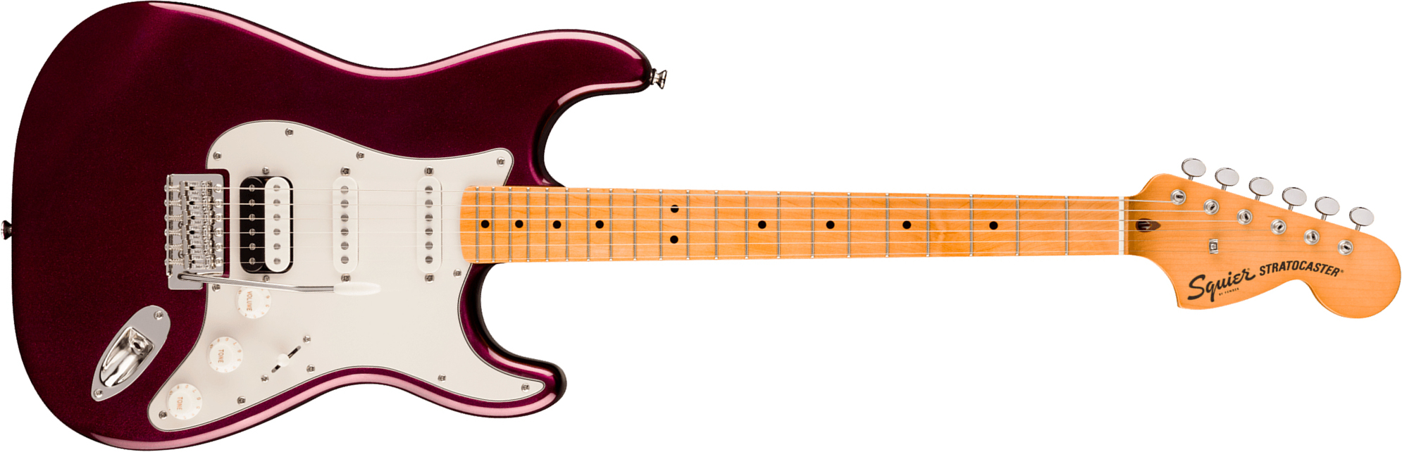 Squier Strat Hss 70s Classic Vibe Fsr Ltd Trem Mn - Oxblood - Guitarra eléctrica con forma de str. - Main picture