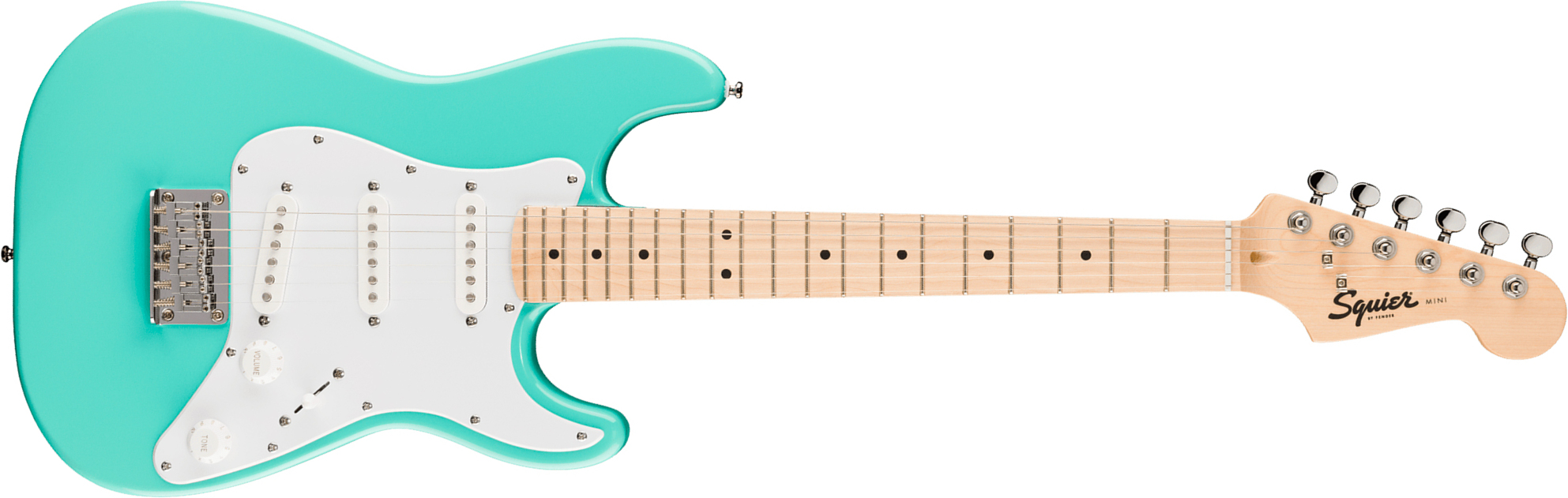 Squier Strat Mini Shsc 3s Ht Mn - Seafoam Green - Guitarra eléctrica para niños - Main picture