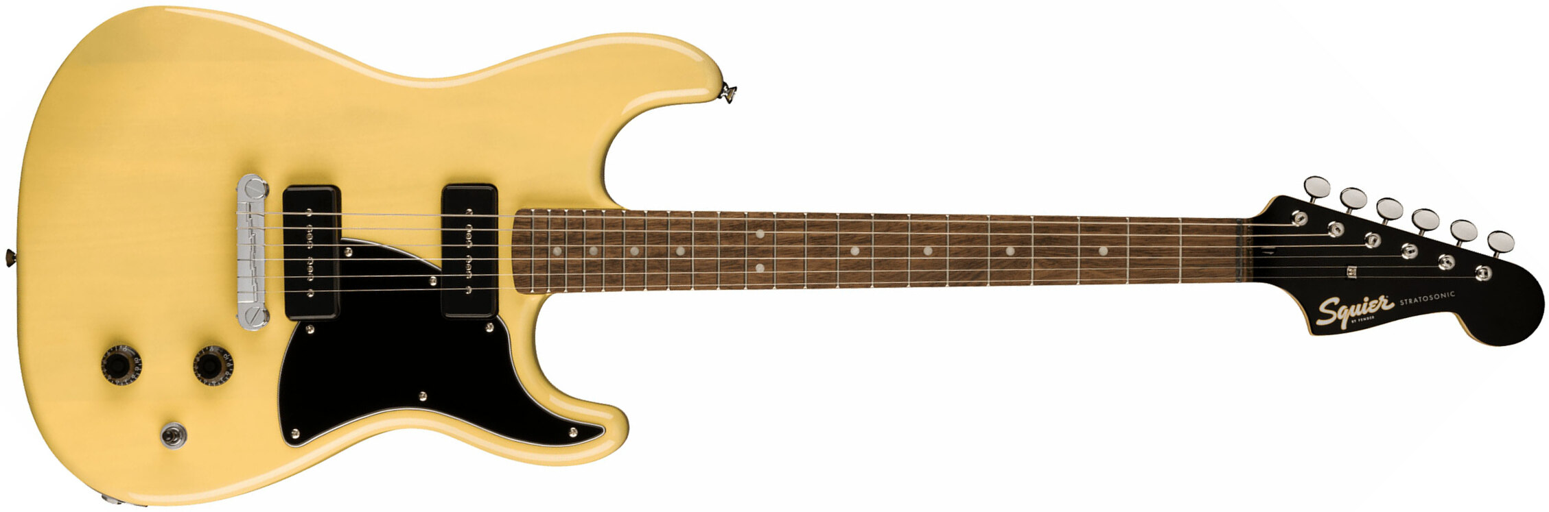 Squier Strat-o-sonic Paranormal 2s P90 Ht Lau - Vintage Blonde - Guitarra eléctrica con forma de str. - Main picture