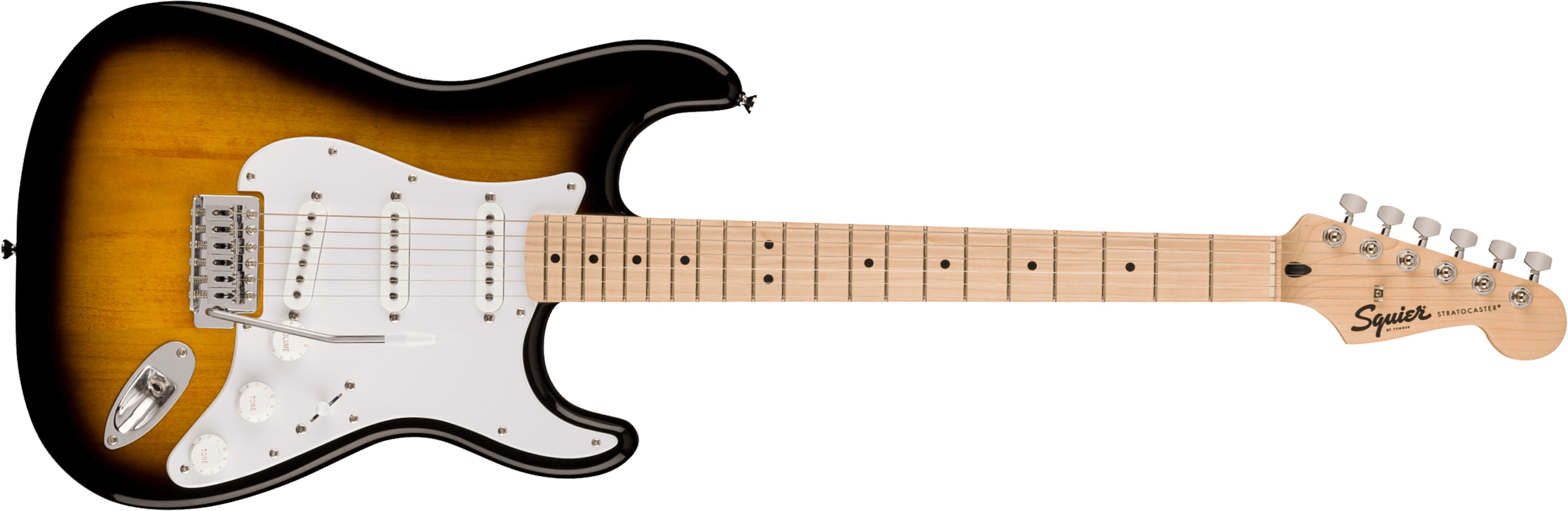 Squier Strat Sonic 3s Trem Mn - 2-color Sunburst - Guitarra eléctrica con forma de str. - Main picture