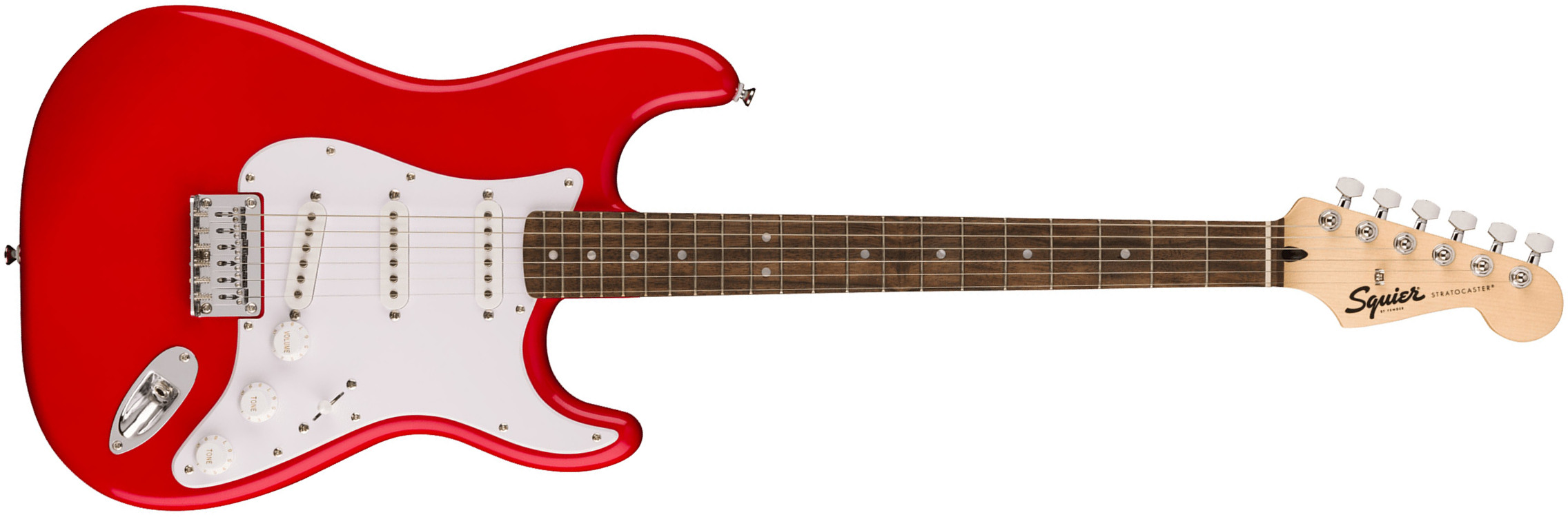 Squier Strat Sonic Hardtail 3s Ht Lau - Torino Red - Guitarra eléctrica con forma de str. - Main picture