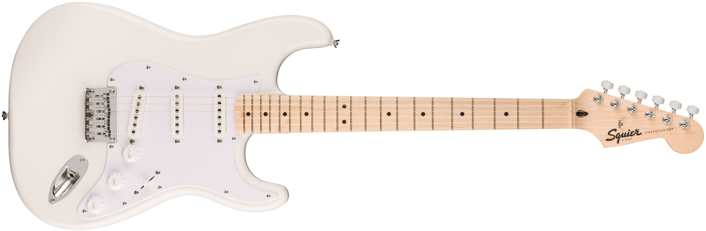 Squier Strat Sonic Hardtail 3s Ht Mn - Arctic White - Guitarra eléctrica con forma de str. - Main picture