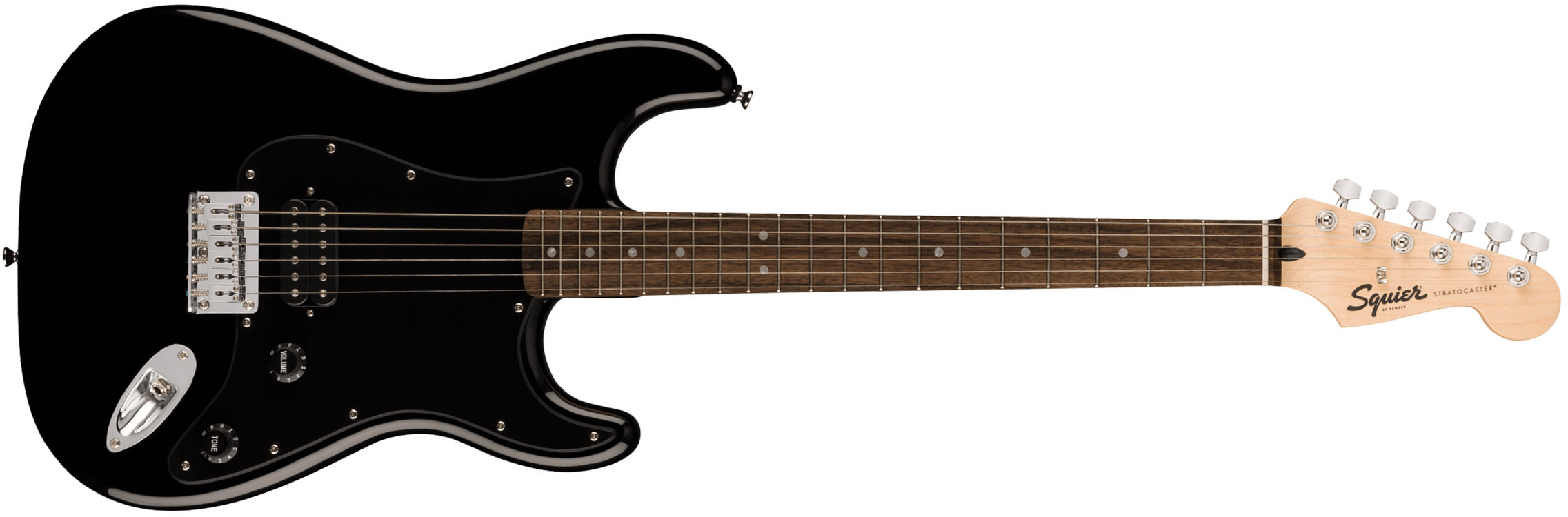 Squier Strat Sonic Hardtail H Ht Lau - Black - Guitarra eléctrica con forma de str. - Main picture