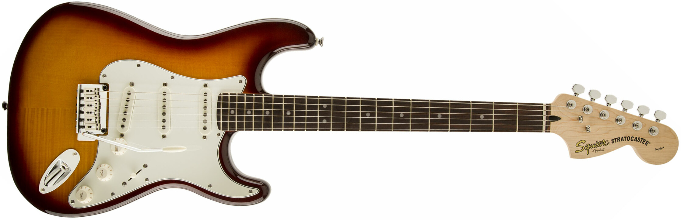 Squier Strat Standard Fmt Il - Amber Sunburst - Guitarra eléctrica con forma de str. - Main picture
