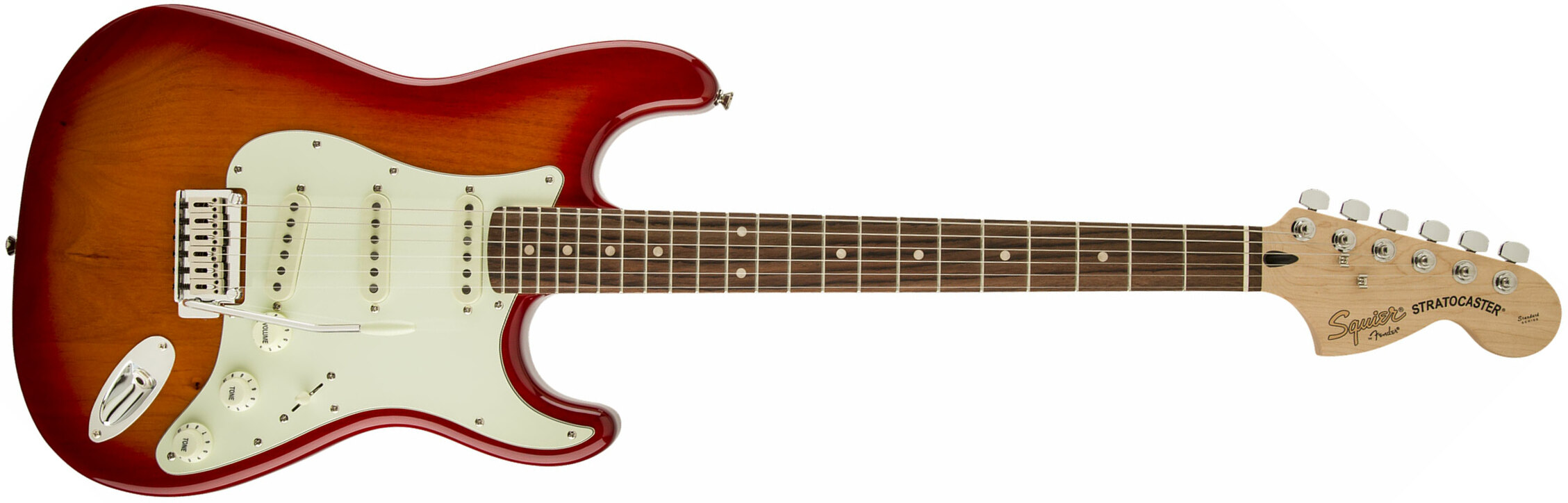 Squier Strat Standard Lau - Cherry Sunburst - Guitarra eléctrica con forma de str. - Main picture