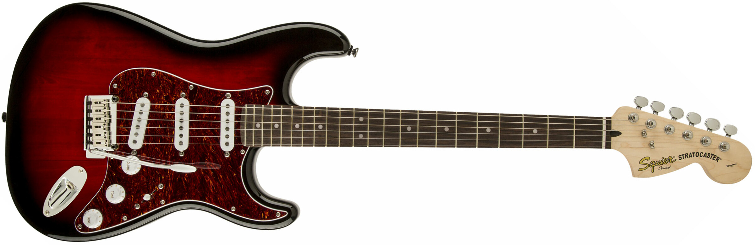 Squier Strat Standard Sss Lau - Antique Burst - Guitarra eléctrica con forma de str. - Main picture
